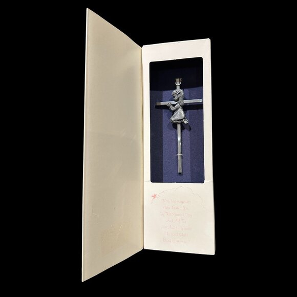 Vintage Keepsake Cross Gift, Child Jesus Crucifix, Baptism First Communion - Picture 3 of 7